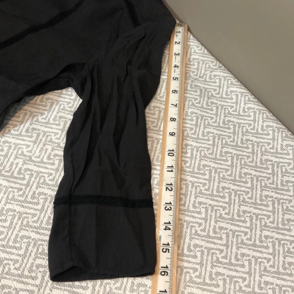 Grace & Mila Lace Back Black Blouse Small - Picture 6 of 11
